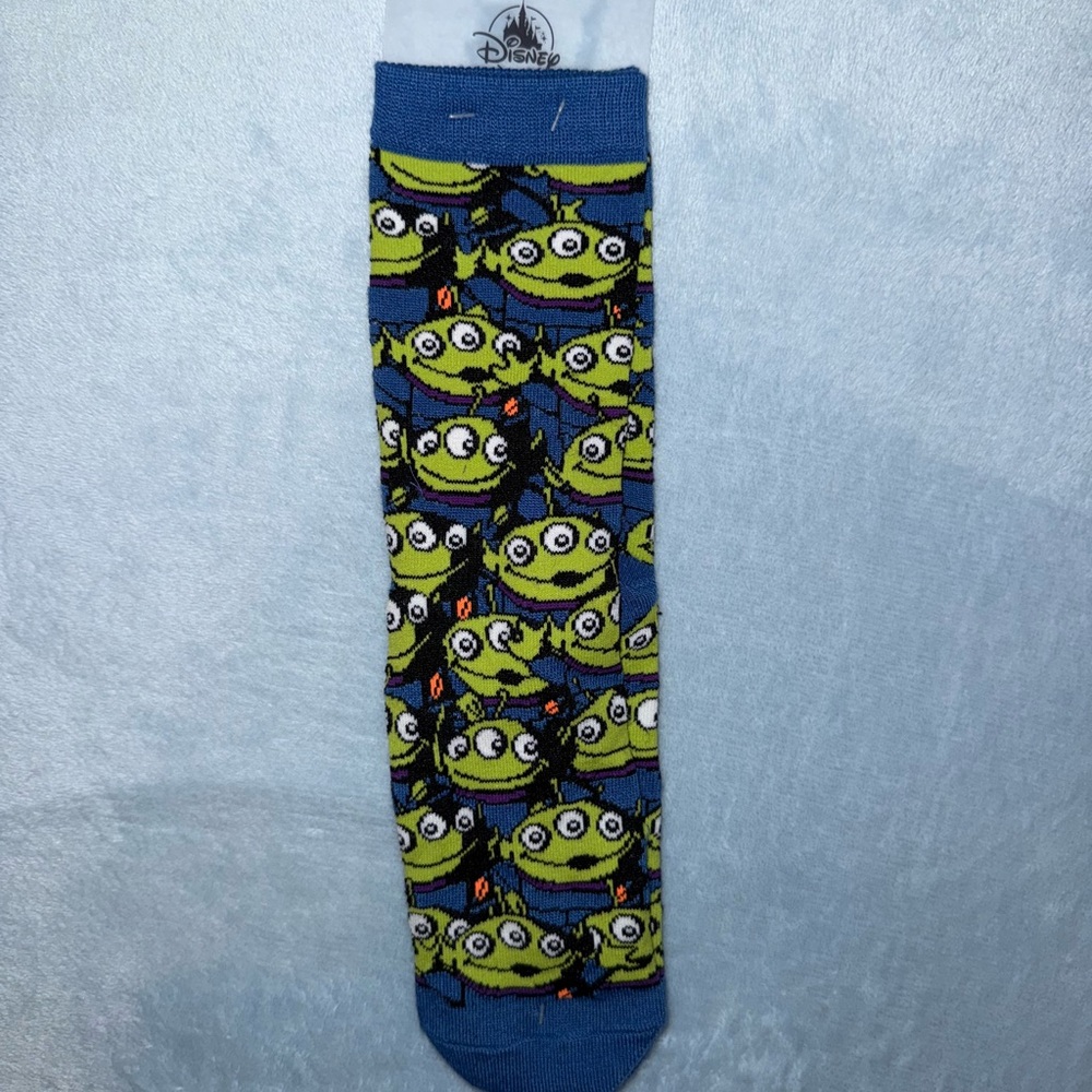 Disney Alien Patterned Socks - Blue and Green